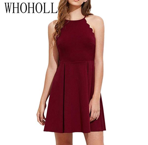 

party dresses ot fashion women dress summer casual sleeveless solid female beach ladies short mini womens clothing sundress, White;black