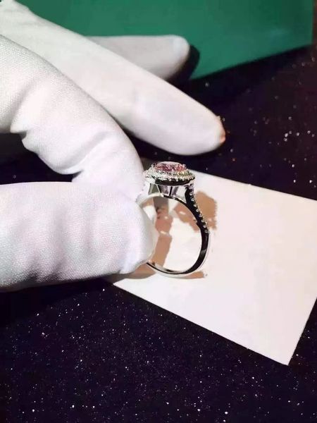 

real 925 sterling silver cz diamond ring with original box set style wedding ring engagement jewelry for women girls