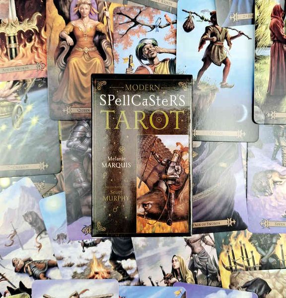 

modern spellcaster's deck english tarot new version board game oracles card for divination with pdf guidance