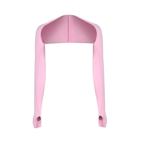 

elbow & knee pads summer ladies cooling shawl arm sleeves sun uv protection with finger hole for golf,driving,riding,fishing, Black;gray