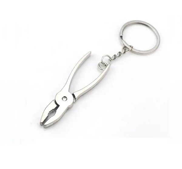 

mini vice model chain key ring emulation tool keychain, Silver