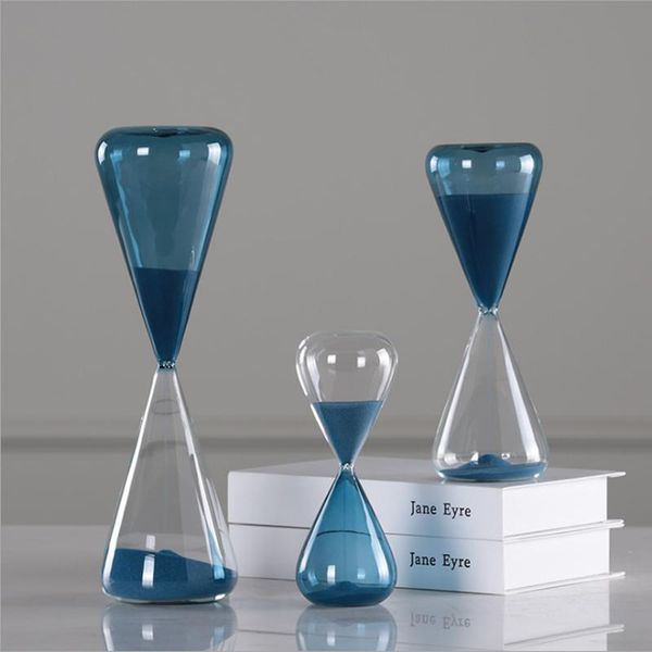 

hourglass creative blue sand clock sandglass 10/30/60 minutes timer home decorative arts gifts toy for kids other clocks & accessories