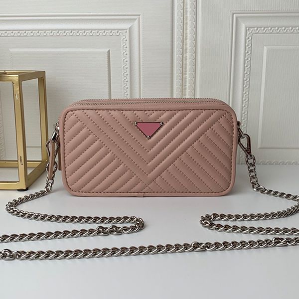 

shoulder bag classic women's leather envelope cardholder's coin clip vintage chain luxury cross-body bag