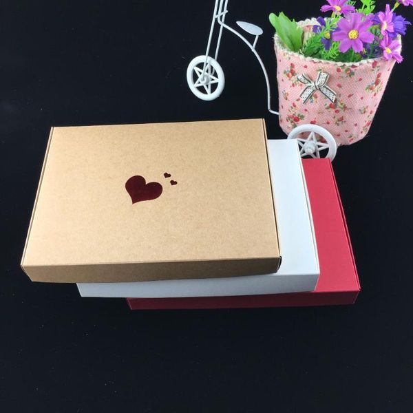 

gift wrap 30 pcs/lot 20x15x2.5cm kraft paper packing boxs for candy & cookie clothes towel shirt