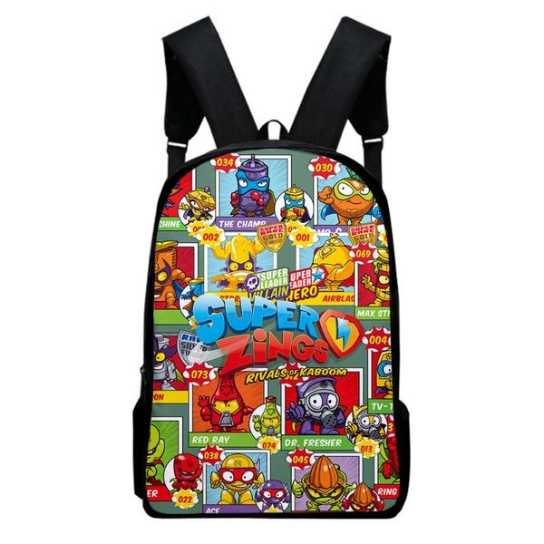 

backpack cartoon trendy notebook backpacks students school bags superzings 3d print oxford waterproof boys girls cute lapsmall