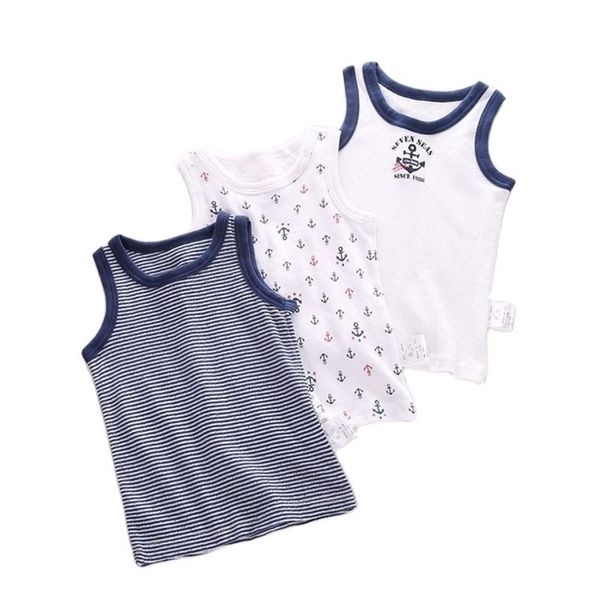 

summer baby cotton short-sleeved t-shirt boys sweat-absorbent mesh clothes breathable and quick-drying p4283 210622, Blue