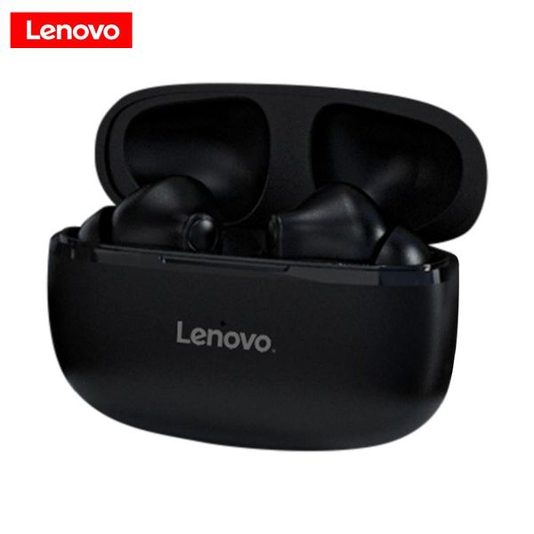 

est lenovo ht05 tws earbuds wireless headphones bt5.0 hifi sound stereo earphones sports headset waterproof hd call with mic cell phone