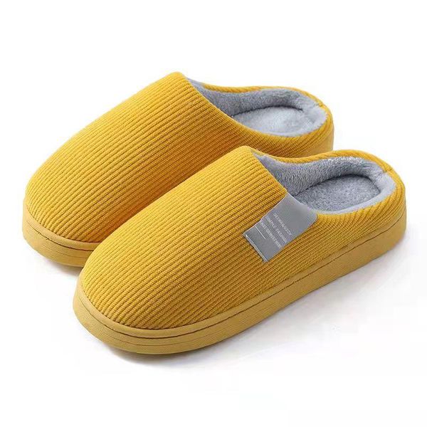 

slippers women's winter baotou plush cotton thick bottom anti slip warm home elderly, Black