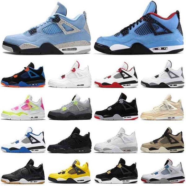 

discount 4s men basketball shoes 4 university blue taupe haze black cat cement neon women mens trainers sports sneakers