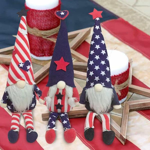 

patriotic gnome plush figurines election decoration baby living room deskdecor doll miniatures small ornaments gift decorative obj objec