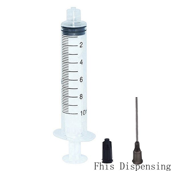 10-ml-Spritzen, 16G, 1,5-Zoll-Nadel mit stumpfer Spitze, ideal für Kleberapplikatoren, 50 Stück
