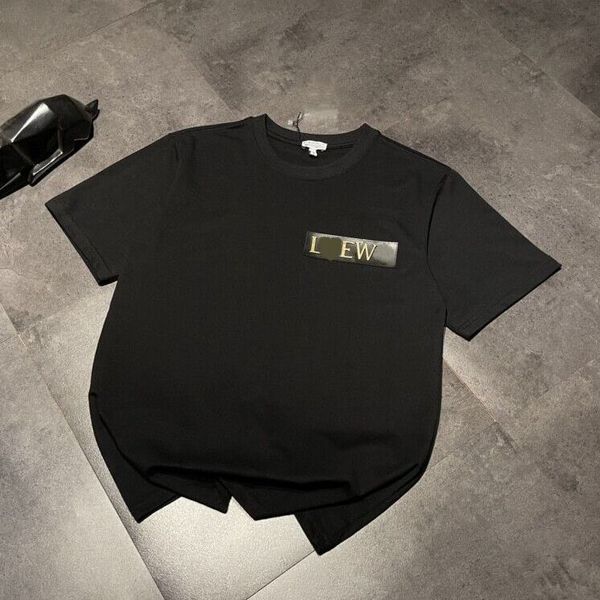

high version 21 spring and summer new fashion smiling face badge back embroidery simple comfortable breathable couple short sleeves, White