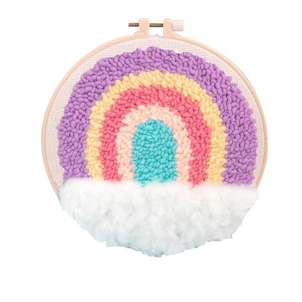 

other arts and crafts fashion scenery pattern beginner diy handmade gift home decor easy apply woolen yarn cross stitch punch needle embroid