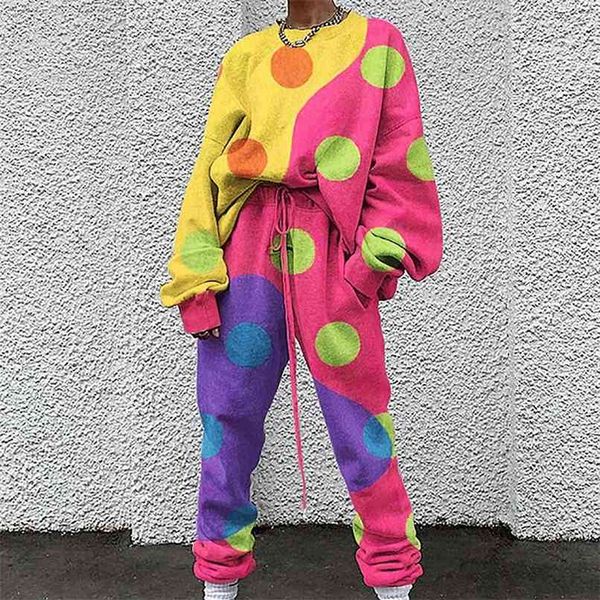 

women casual outfit fashion harajuku pullover crop hoodie sweatshirts and long sports pant suit female sweatshirt outfit 210925, White