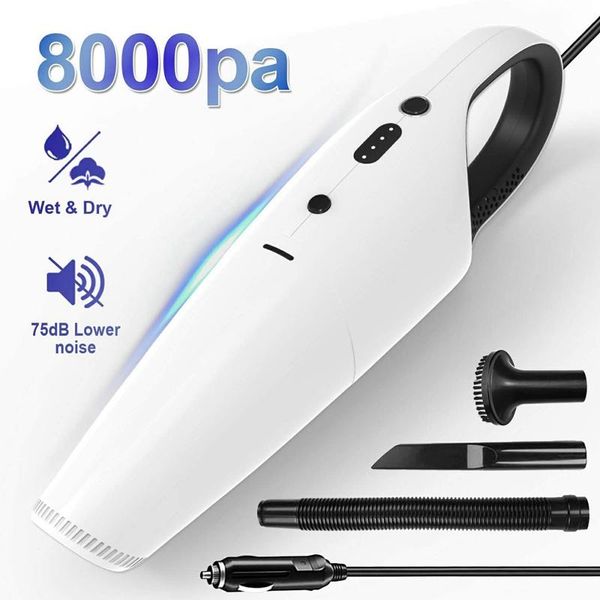 

car vacuum 8000pa strong power suction auto portable lightweight wet and dry handheld cleaner for cars
