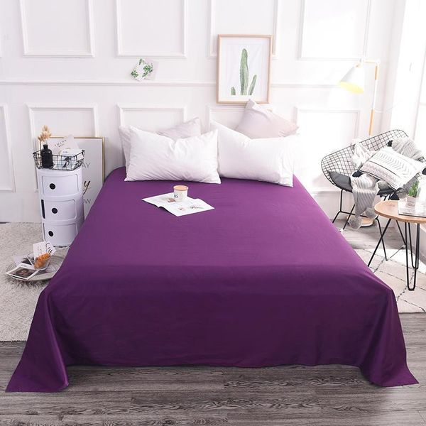 

sheets & sets bonenjoy 1pc bed linen for double 100%cotton flat sheet single/queen/king size 135