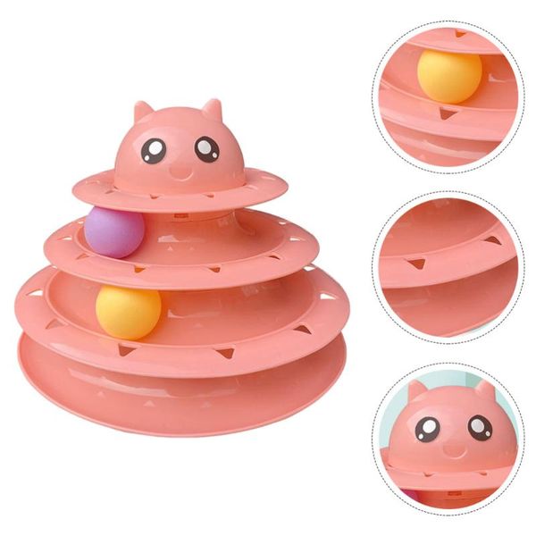 

cat toys 1pc track pet supplies interactive amusement plate