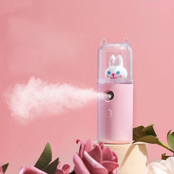 

liquid soap dispenser 30ml portable usb nano facial spray mini mist moisturizing sprayer skin care childrens cartoon cute pet moisturizer hu