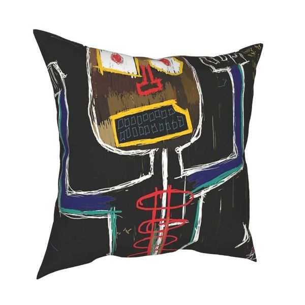 

injustice abstraction basquiat pillowcover home decor art expressionism cushions throw pillow for double-sided printing cushion/decorative