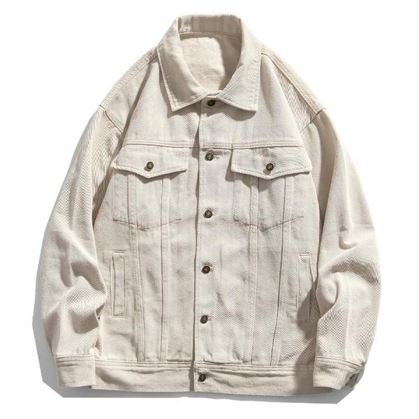 

men's jackets lacible hip hop building print denim men women streetwear pocket decoration jacket 2021 winter harajuku, Black;brown