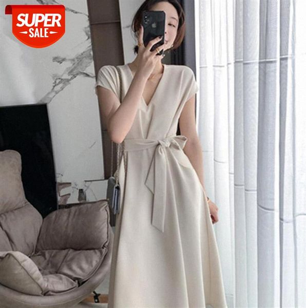 

hepburn pocket skirt temperament goddess fan design sense waist slim long dress #ha9u, Black;gray