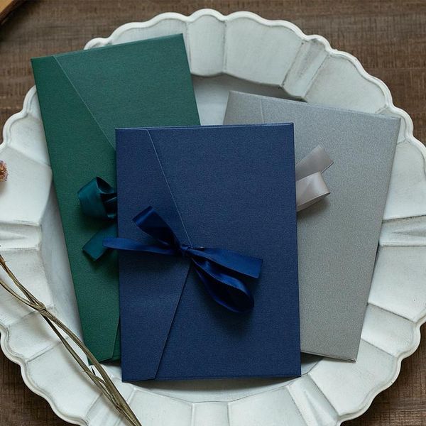 

gift wrap 50pcs/set vintage ribbon kraft blank paper envelopes wedding invitation envelope /gift envelope/12 colors drop