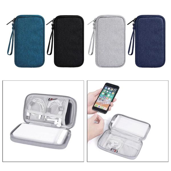 

portable earphone usb data charger cable organizer storage bag pouch case bags