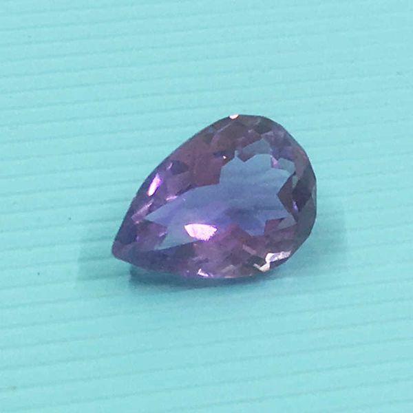 

6mm*8mm pear cut vvs grade natural amethyst loose gemstone h1015, Black