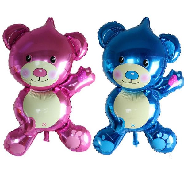 

large bear cartoon aluminum foil balloons wedding happy birthday party decorations balloon kids toys decoration