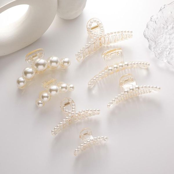 

hair clips & barrettes jewelry accessories fashion simple pearl for women acrylic hairpin geometry engagement, Golden;silver