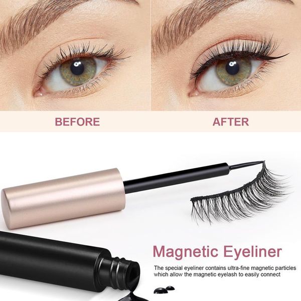 

false eyelashes 3d magnetic with magnets handmade makeup mink extended reusable tslm2