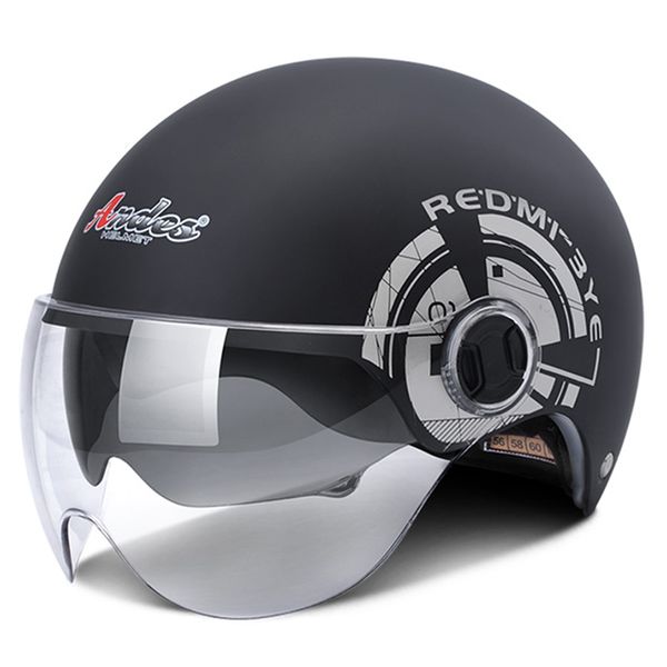 Elektrische rbike Dual Single Lens Visiere Helm Fahrrad Männer Frauen rcycle Sommer Roller Moto Casco