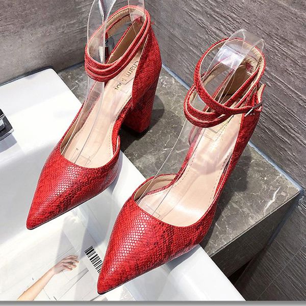 

thick-soled single shoes hollow fashion simple female work high heels dress, Black