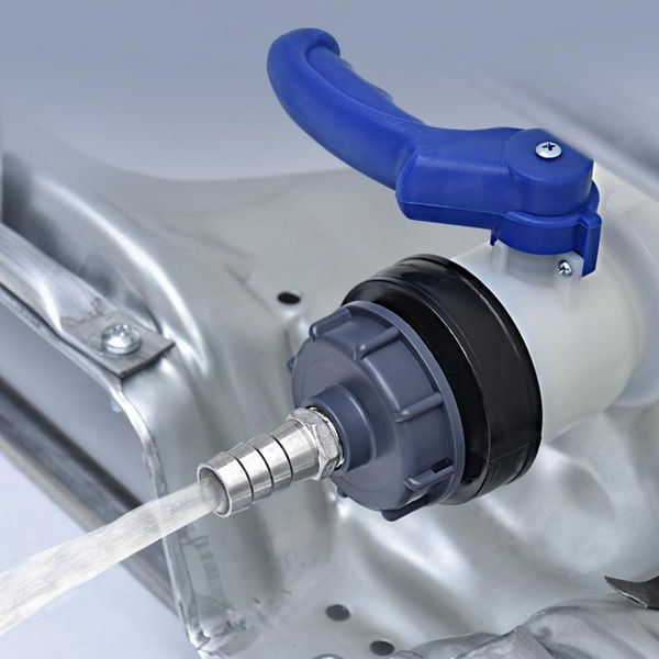 

watering equipments 75mm plastic dn40 butterfly valve for ibc tank container 1000l switch adapter garden hose connector fittings