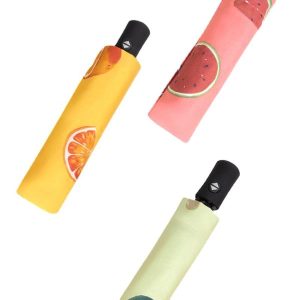 

umbrellas summer fruit rain dual-use sunshade automatic folding sun umbrella and protection