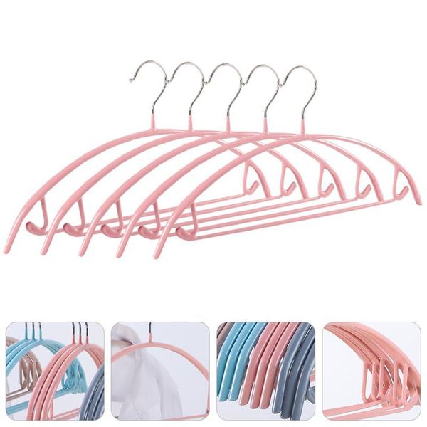 

5pcs semicircular arc clothes hanger clothing holder laundry racks hanging hangers &