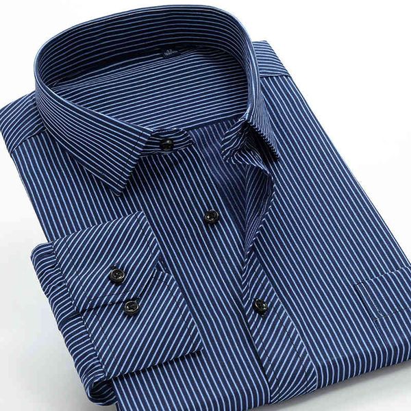 

shan bao striped long-sleeve elegant fall classic big size shirt xxl-10xl, White;black