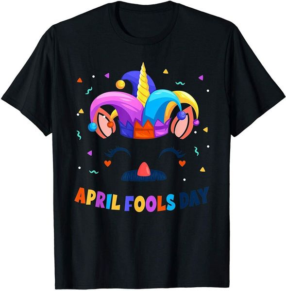 

happy easter fool's day 1st april unicorn face girl women men boys t-shirt, White;black