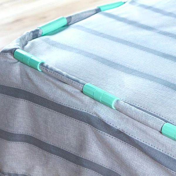 

clothing & wardrobe storage 8pcs bed sheet grippers cylindrical plastic holders quilt cover mattress edge fasteners for sheets home