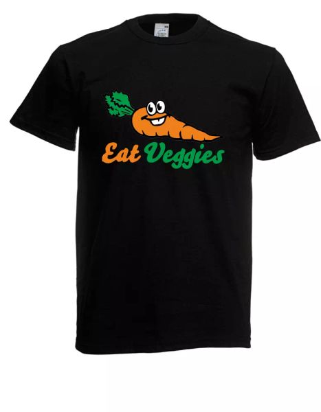 

mens t-shirt-eat veggies until 5xl, White;black