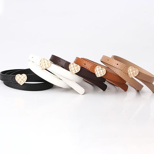 

belts adjustable pu leather ladies dress skinny thin women waist strap gold color buckle female pasek damski, Black;brown