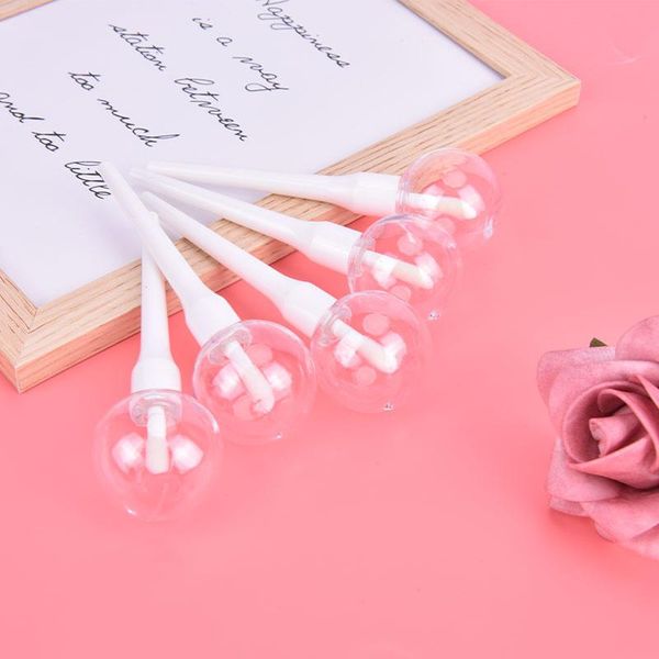 

storage bottles & jars 1/5/10pcs pink lollipop empty lip gloss tube mini refillable lips bottle brush container lipgloss lipstick