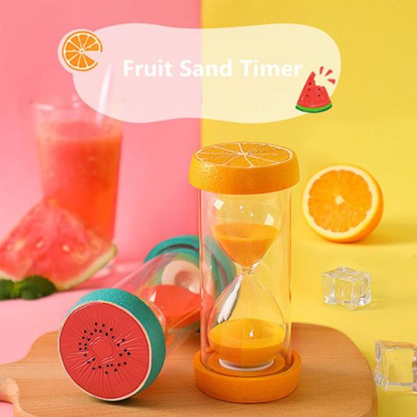 

other clocks & accessories hourglass 5 minutes sand watch fruit timer clock 15 30 minute sandglass desk ornaments home decoration children g