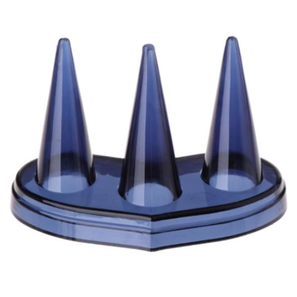 

jewelry pouches, bags finger ring display holder 3 mounts decor storage stand rack accessories, Pink;blue