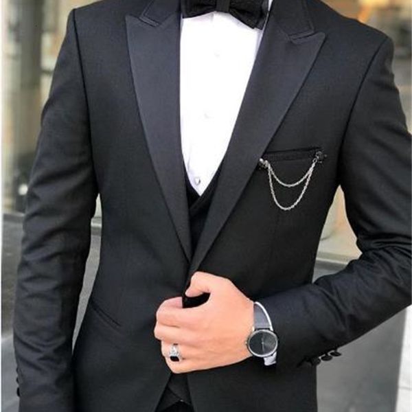 

men's suits & blazers recent male design tuxedos wedding for the groom suit manly three men's garments jacket vest ijgx, White;black