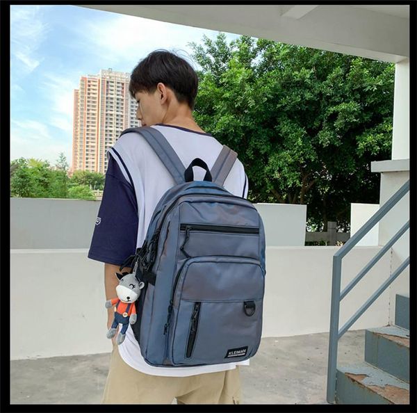 

backpack 2379 japanese college student schoolbag female original niche black style