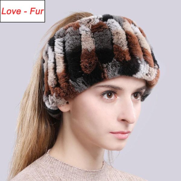 

scarves women real rex fur scarf headband quality handmade knitted natural, Blue;gray