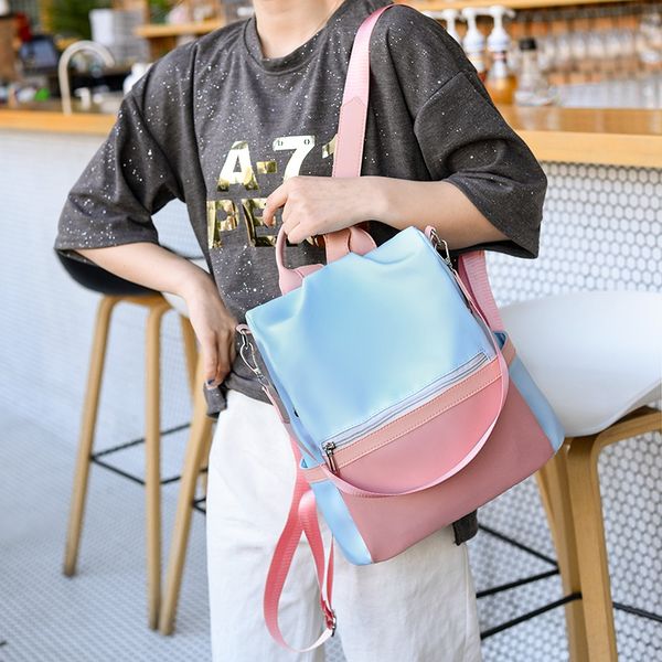 

fashion casual oxford women's anti-theft backpack retro backpack female large capacity travel bag