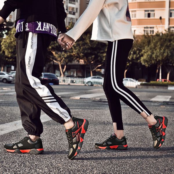 

quality mens womens leahther running shoes black white blue red yellow gray sport trainers sneakers size 36-45 code: 68-1836538223