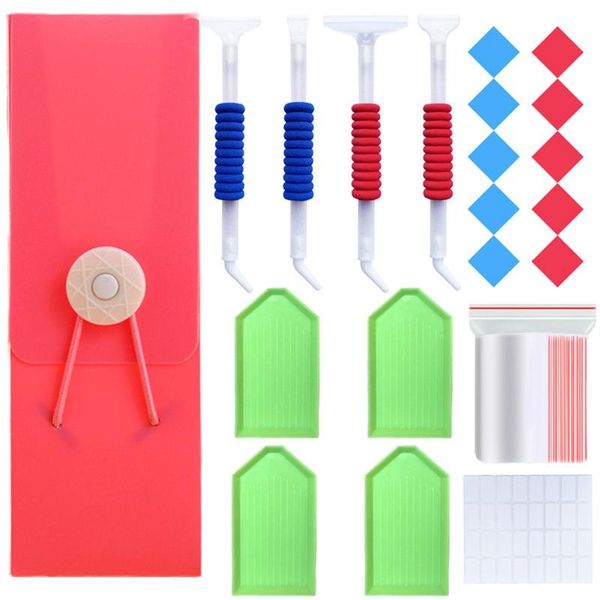 

diamond painting 2021 portable elbow pen storage tray mud cross stitch kit diy art handicraft decoration easy to use